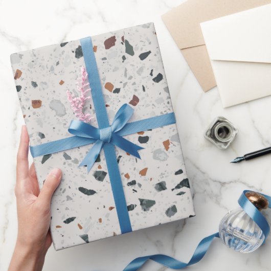 Stone Terrazzo Pattern Geschenkpapier (Schenken)