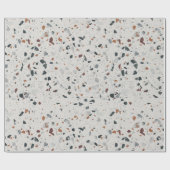 Stone Terrazzo Pattern Geschenkpapier (Flach)