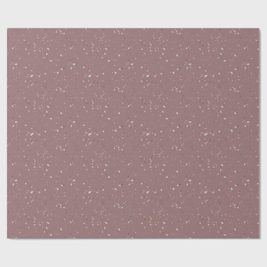 Stone Terrazzo Pattern  Geschenkpapier (Flach)