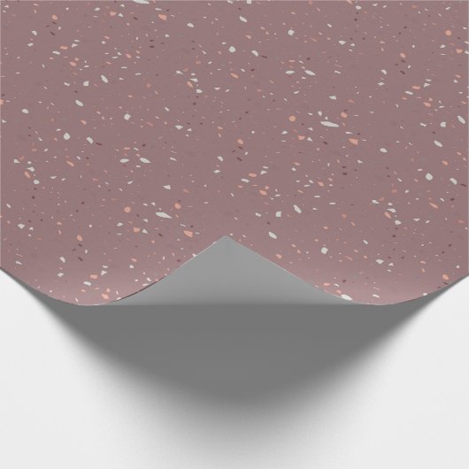Stone Terrazzo Pattern Geschenkpapier (Ecke)