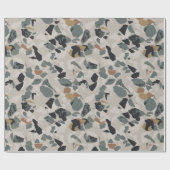 Stone Terrazzo Pattern Geschenkpapier (Flach)