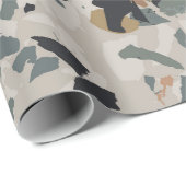 Stone Terrazzo Pattern Geschenkpapier (Rolleneckpunkt)