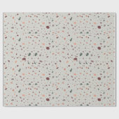 Stone Terrazzo Pattern Geschenkpapier (Flach)
