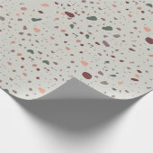 Stone Terrazzo Pattern Geschenkpapier (Ecke)