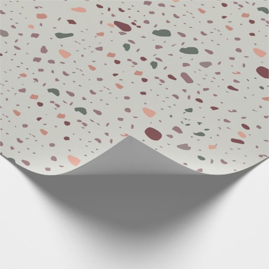 Stone Terrazzo Pattern  Geschenkpapier (Ecke)