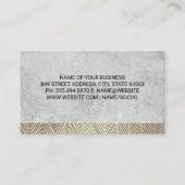 Stone Texture | Lux Muster Trimm Visitenkarte (Rückseite)