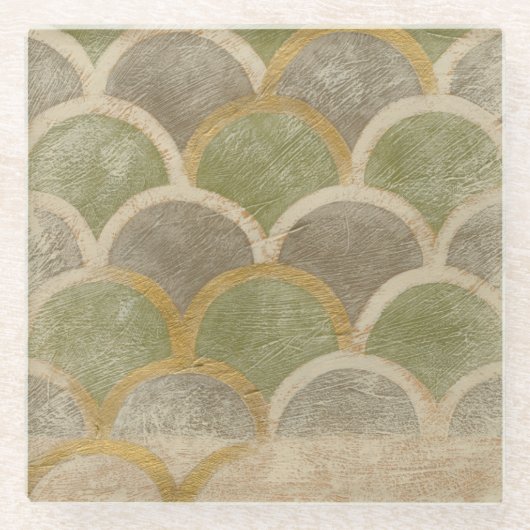 Stone Tile Design von Chariklia Zarris Glasuntersetzer (Vorderseite)