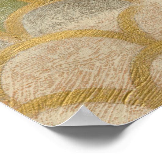 Stone Tile Design von Chariklia Zarris Poster (Ecke)