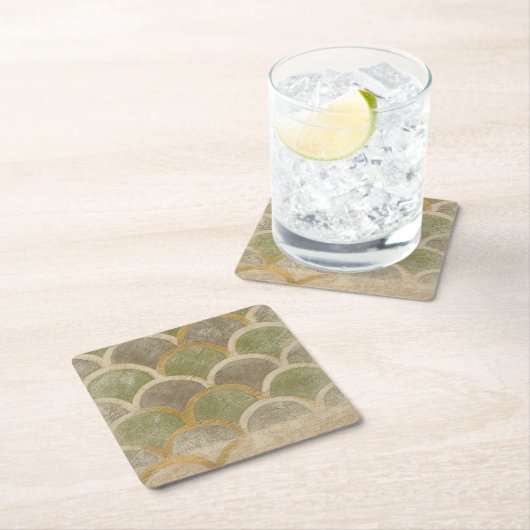 Stone Tile Design von Chariklia Zarris Rechteckiger Pappuntersetzer (Vor Ort)