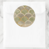 Stone Tile Design von Chariklia Zarris Runder Aufkleber (Tasche)