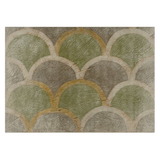Stone Tile Design von Chariklia Zarris Schneidebrett (Vorderseite)