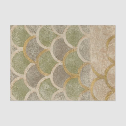 Stone Tile Design von Chariklia Zarris Seidenpapier (Vorderseite)