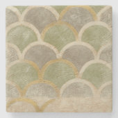 Stone Tile Design von Chariklia Zarris Steinuntersetzer (Vorderseite)