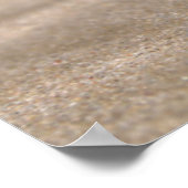 Stone Tower on Beach Poster (Ecke)