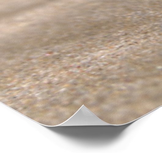 Stone Tower on Beach Poster (Ecke)