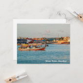 Stone Town, Sansibar Afrika Karte (Vorderseite/Rückseite Beispiel)