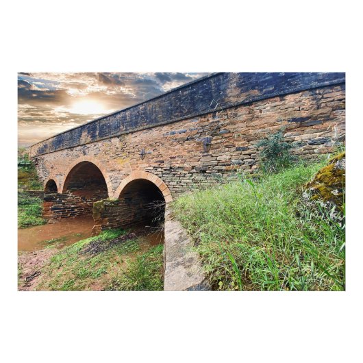 Stone Triple Arched Bridge Fotodruck (Vorne)