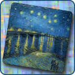 STONE TRIVET Starry Night Over Rhone-van Gogh Töpfeuntersetzer<br><div class="desc">Ein Bild von "Starry Night Over the Rhone" (1888) von Vincent van Gogh ist auf diesem Marmortrivet zu sehen. Das Bild kann nicht entfernt oder ersetzt werden. → Anpassen/personalisieren, indem Sie in Ihrem Schriftart (Stil, Farbe, Größe) oder einem zusätzlichen Bild oder Logo einen benutzerdefinierten Text hinzufügen. Macht ein buntes und...</div>