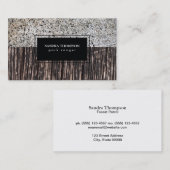 Stone und Holz Visitenkarte (Vorne/Hinten)