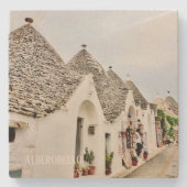 Stone Untersetzer Alberobello in Puglia, Italien (Vorderseite)