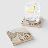 Stone Untersetzer Alberobello in Puglia, Italien (Seitenansicht)