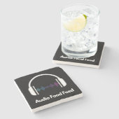 Stone Untersetzer - Audio Food Gefüttert (Seitenansicht)