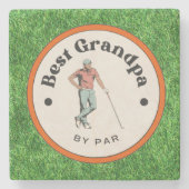 Stone Untersetzer - Beste Opa von Par (Vorderseite)