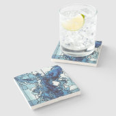 Stone Untersetzer Blue Angel (Seitenansicht)