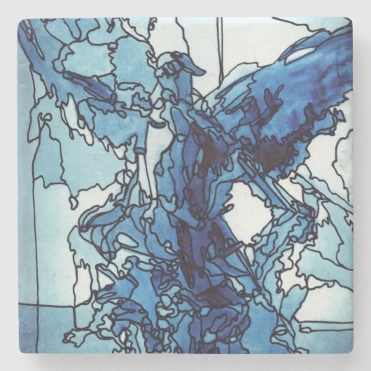 Stone Untersetzer Blue Angel (Vorderseite)