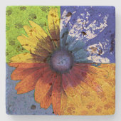 Stone Untersetzer "Daisy for All Seasons" (Vorderseite)