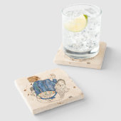 STONE UNTERSETZER: EGON SCHIELE: FRAU STEINUNTERSETZER (Seitenansicht)