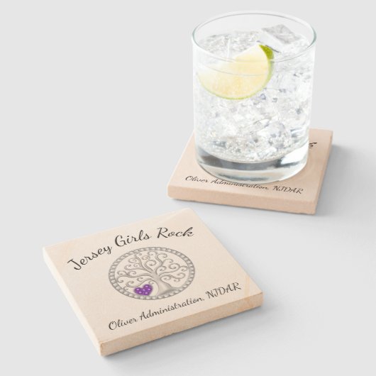 Stone-Untersetzer für Gruppen Steinuntersetzer (Seitenansicht)