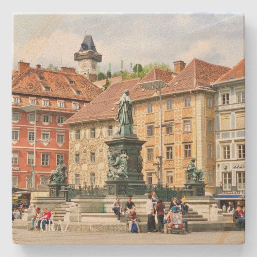 Stone Untersetzer Graz, Österreich (Vorderseite)