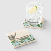 Stone Untersetzer: Grecian Columns Steinuntersetzer (Seitenansicht)