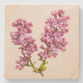 Stone Untersetzer - Lilac-Blüten (Vorderseite)