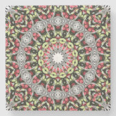 Stone Untersetzer Mandala rundes Muster kaleidosco (Vorderseite)