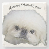 Stone Untersetzer Marcus, "Man-Kitten" (Vorderseite)