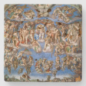 STONE UNTERSETZER: MICHELANGELO: DAS LETZTE URTEIL STEINUNTERSETZER (Vorderseite)