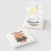 Stone Untersetzer mit Allbot Brothers Band von BSR (Seitenansicht)