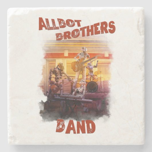 Stone Untersetzer mit Allbot Brothers Band von BSR (Vorderseite)