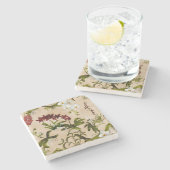 Stone Untersetzer - Orchid-Muster in Beige (Seitenansicht)