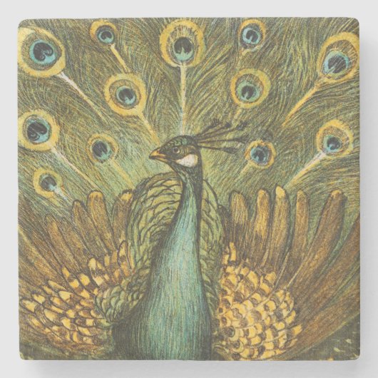 Stone Untersetzer Pauw traf Kippen, Theo van Hoyte (Vorderseite)