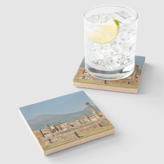 Stone Untersetzer Pompeii, Italien (Seitenansicht)