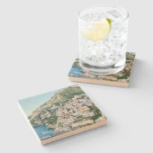 Stone Untersetzer Positano, Italien (Seitenansicht)