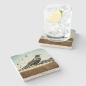 Stone Untersetzer Raven Stehende Profilgestaltung (Seitenansicht)