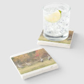 Stone Untersetzer - Sandhill Cranes (Seitenansicht)