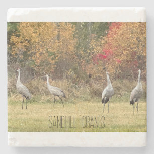 Stone Untersetzer - Sandhill Cranes