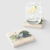 Stone Untersetzer - Stallgebäude (Seitenansicht)