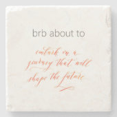 Stone-Untersetzer starten Steinuntersetzer (Vorderseite)