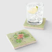 Stone Untersetzer Travertin (Seitenansicht)